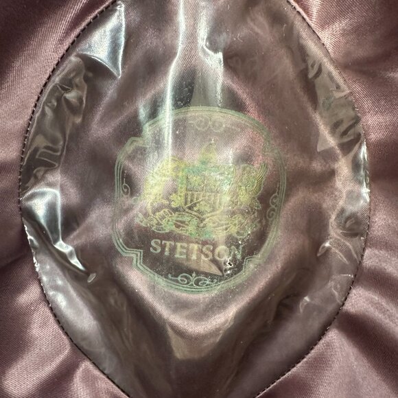 Vintage Royal Stetson Charcoal Felt Fedora Hat 7 1/8 Harry Levinson Men's USA - Picture 5 of 8